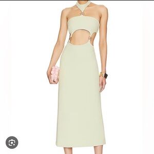 Cult Gaia Olivia halterneck cut-out dress